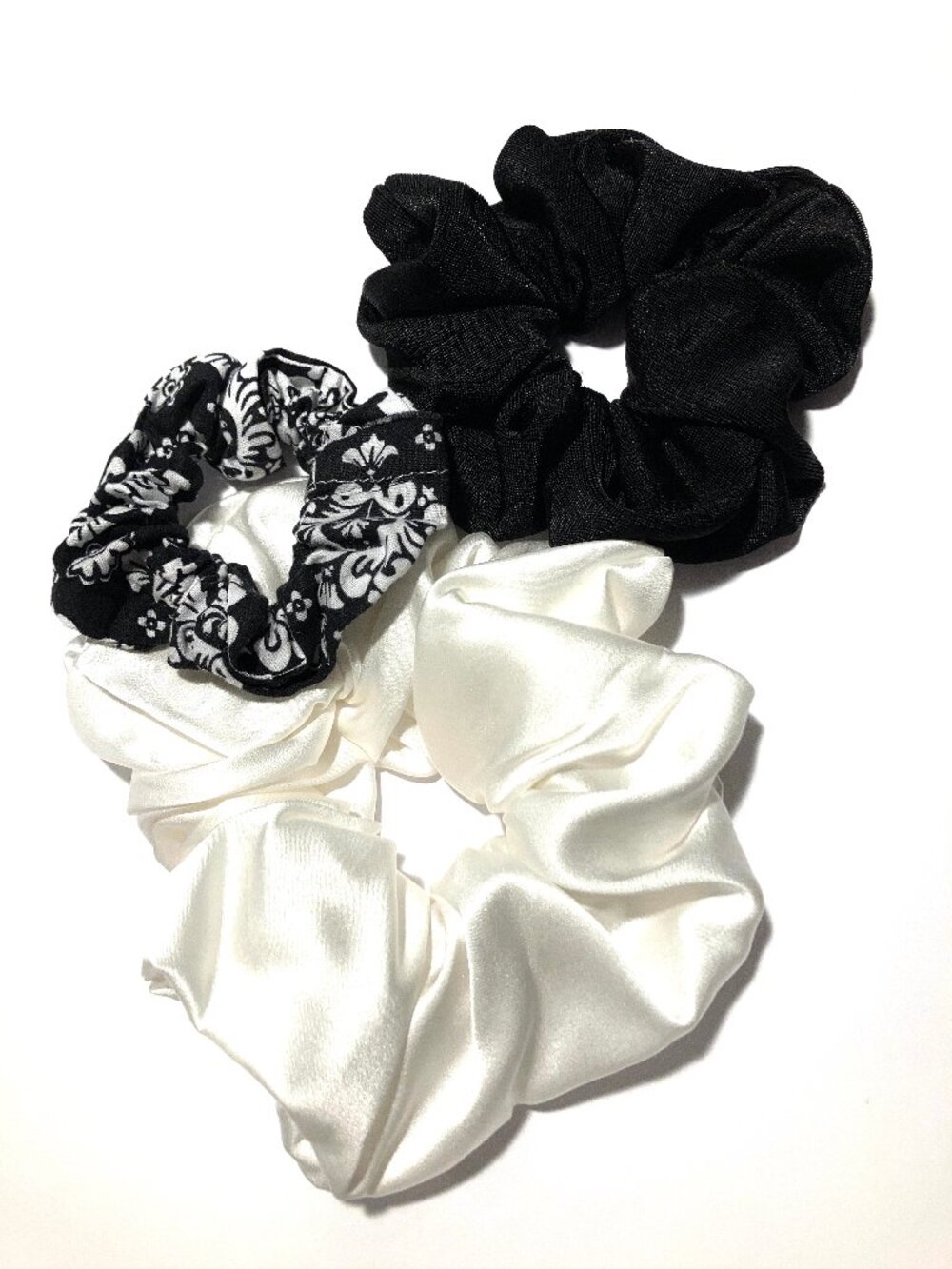 Trio of Black and/or White Ponytail Covers, NEW